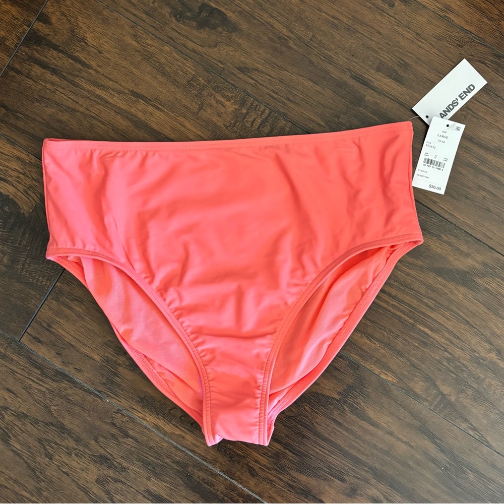 Lands' End Coral Bikini Bottom